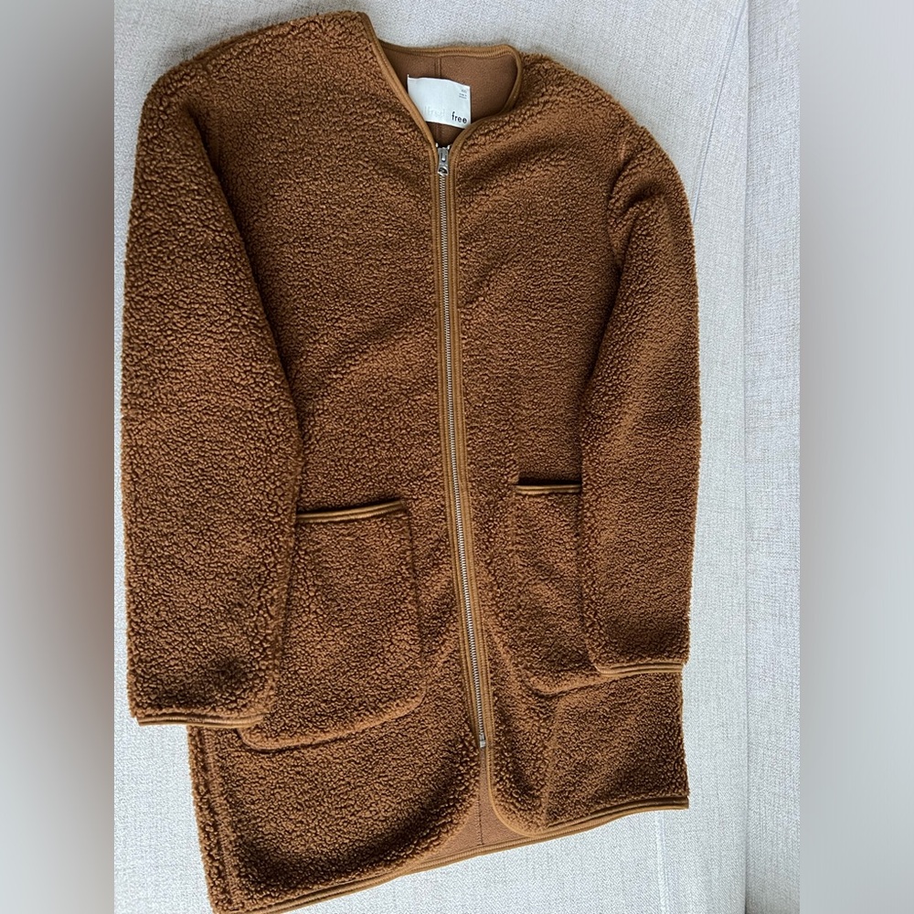 Aritzia Long Sherpa Liner Jacket XXS